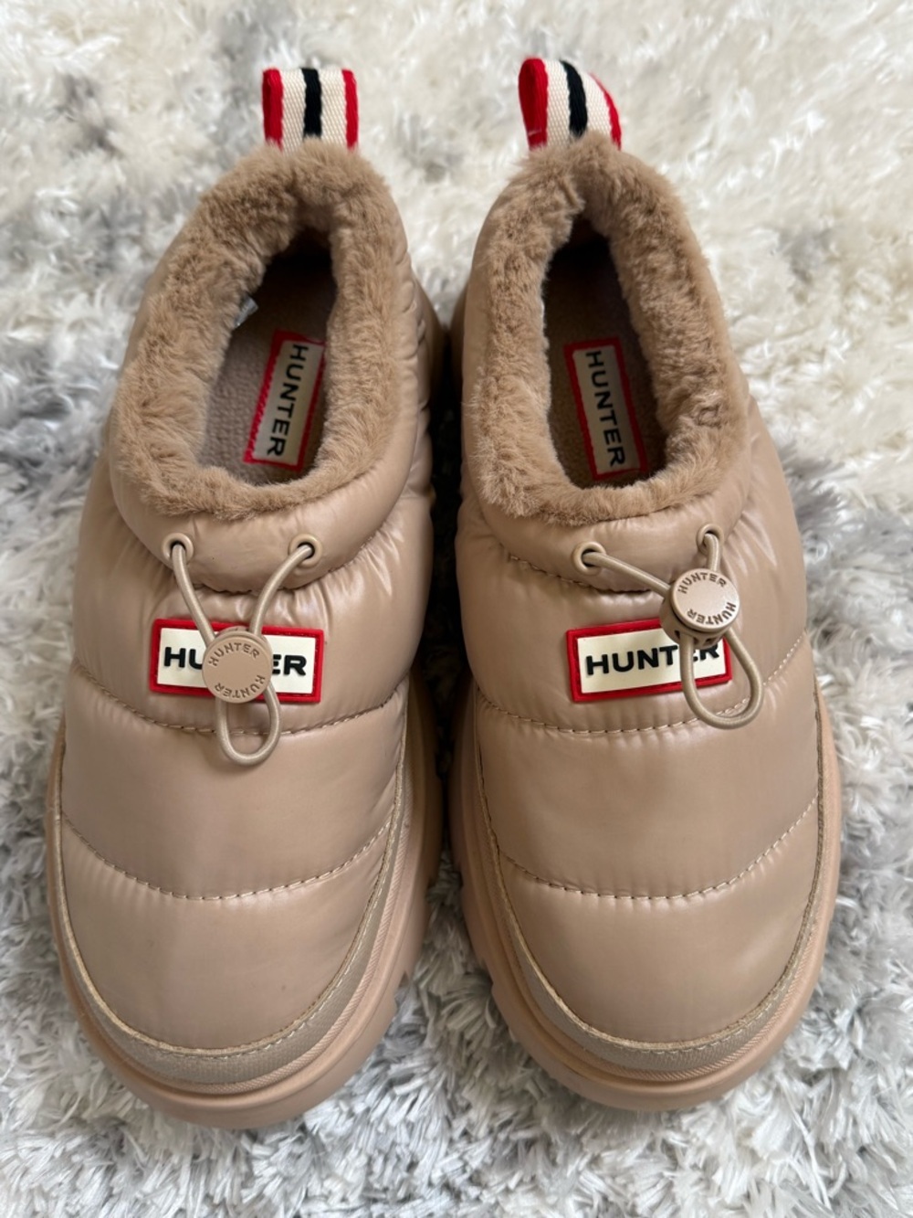 Hunter Womens Mari Platform Puffer Slip-On Shoes Size 7 - New w/o box